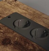 VidaXL Kantoor kast met oplaadstation Gerookt eiken 61 x 46 x 67 cm