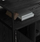 VidaXL Kantoor kast met oplaadstation Zwart eiken 61 x 46 x 67 cm