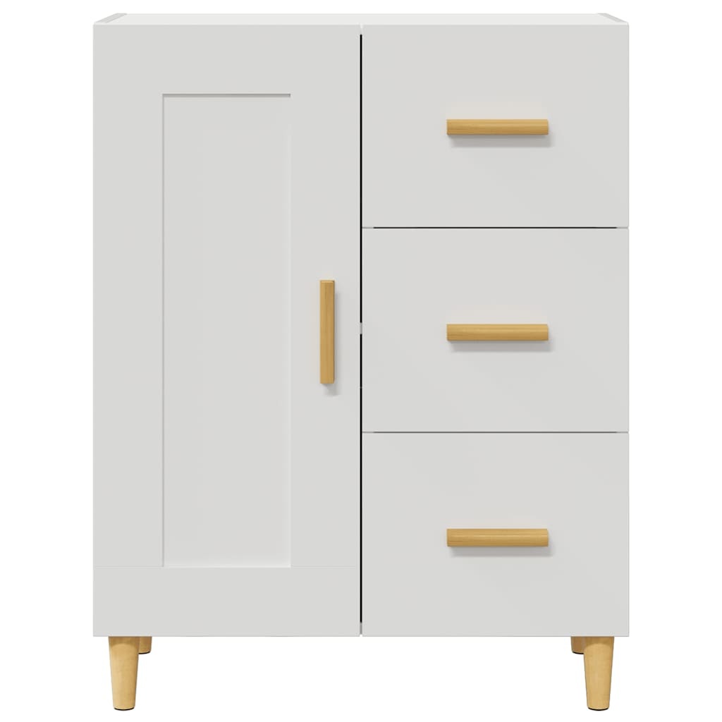 VidaXL Dressoir 69,5x34x90 cm bewerkt hout wit