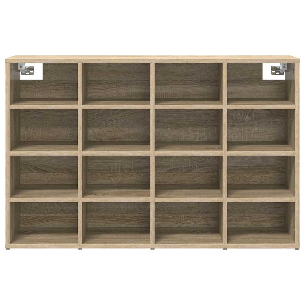 VidaXL Schoenenkast Sonoma Eiken 103 x 30 x 67 cm Bewerkt hout