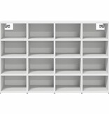 VidaXL Schoenenkast met plank Wit 103 x 30 x 67 cm Bewerkt hout