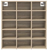 VidaXL Schoenenkast Sonoma Eiken 77,5 x 30 x 83,5 cm Bewerkt hout