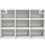 VidaXL Schoenenkast met plank Wit 77,5 x 30 x 51 cm Bewerkt hout