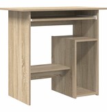 VidaXL Bureau 80x45x74 cm bewerkt hout sonoma eikenkleurig