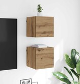 VidaXL TV-kast Artisan Eiken 30,5 x 30 x 30 cm Bewerkt hout