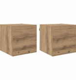 VidaXL TV-kast Artisan Eiken 30,5 x 30 x 30 cm Bewerkt hout