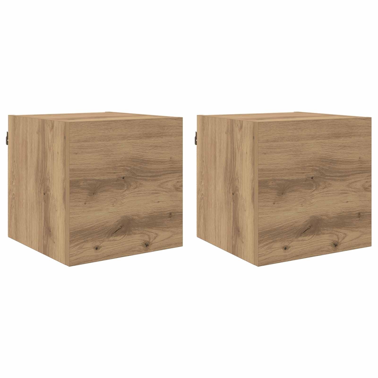 VidaXL TV-kast Artisan Eiken 30,5 x 30 x 30 cm Bewerkt hout