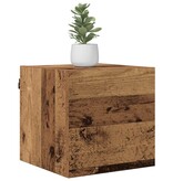 VidaXL TV-kast Oudhout 30,5 x 30 x 30 cm Bewerkt hout