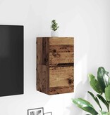 VidaXL TV-kast Oudhout 30,5 x 30 x 30 cm Bewerkt hout