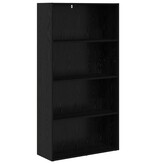 VidaXL Boekenkast Zwart Eiken 80 x 30 x 151,5 cm Bewerkt hout