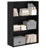 VidaXL Boekenkast Zwart Eiken 60 x 30 x 76.5 cm Bewerkt hout