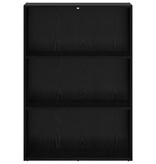 VidaXL Boekenkast Zwart Eiken 60 x 30 x 76.5 cm Bewerkt hout