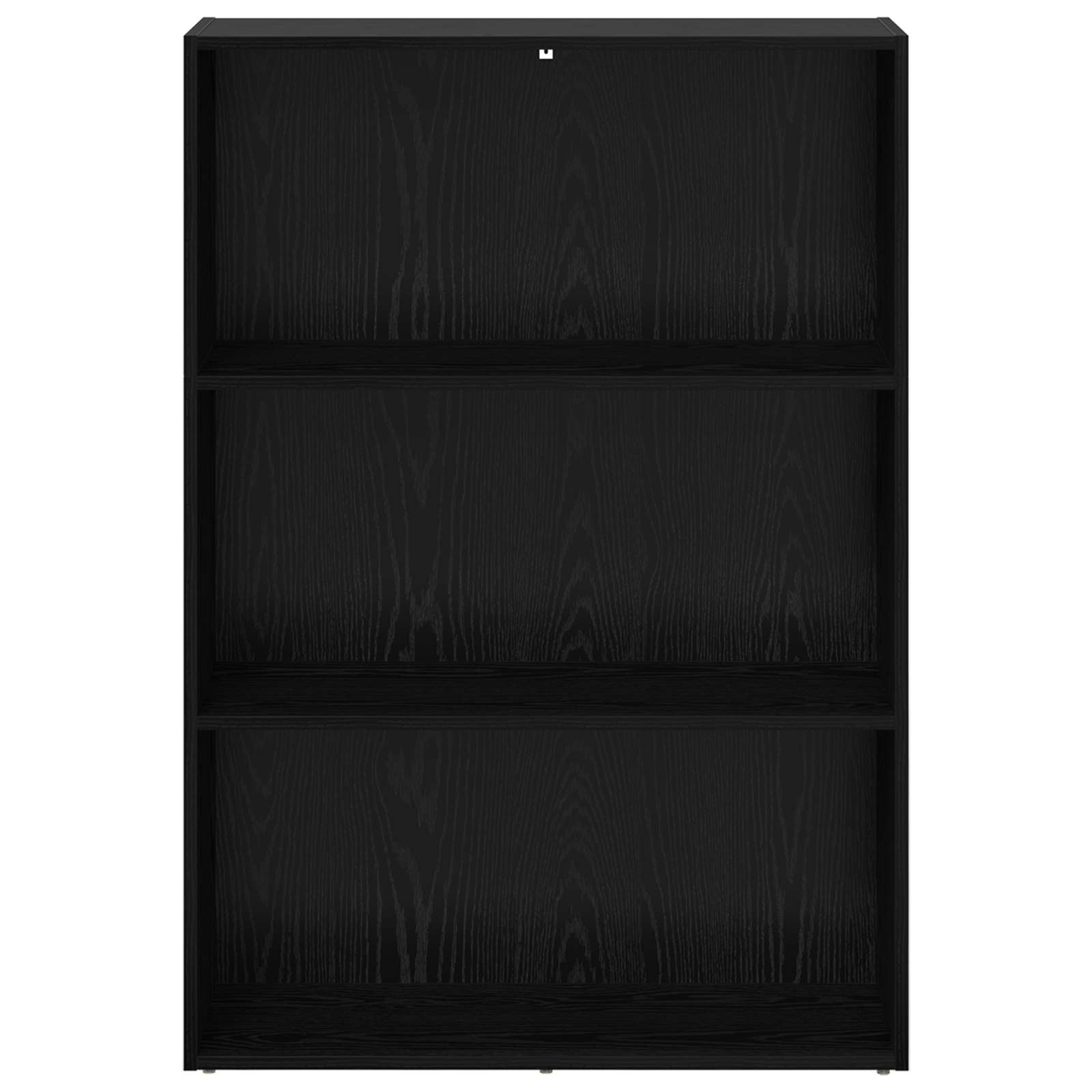 VidaXL Boekenkast Zwart Eiken 60 x 30 x 76.5 cm Bewerkt hout