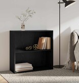 VidaXL Boekenkast Zwart Eiken 60 x 30 x 76.5 cm Bewerkt hout