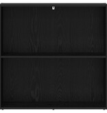 VidaXL Boekenkast Zwart Eiken 60 x 30 x 76.5 cm Bewerkt hout