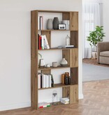 VidaXL Boekenkast Artisan Eiken 80 x 24 x 159 cm Bewerkt hout