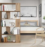 VidaXL Boekenkast Artisan Eiken 80 x 24 x 159 cm Bewerkt hout