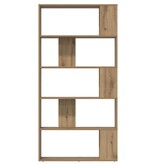 VidaXL Boekenkast Artisan Eiken 80 x 24 x 159 cm Bewerkt hout