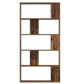 VidaXL Boekenkast Oudhout 80 x 24 x 159 cm Bewerkt hout