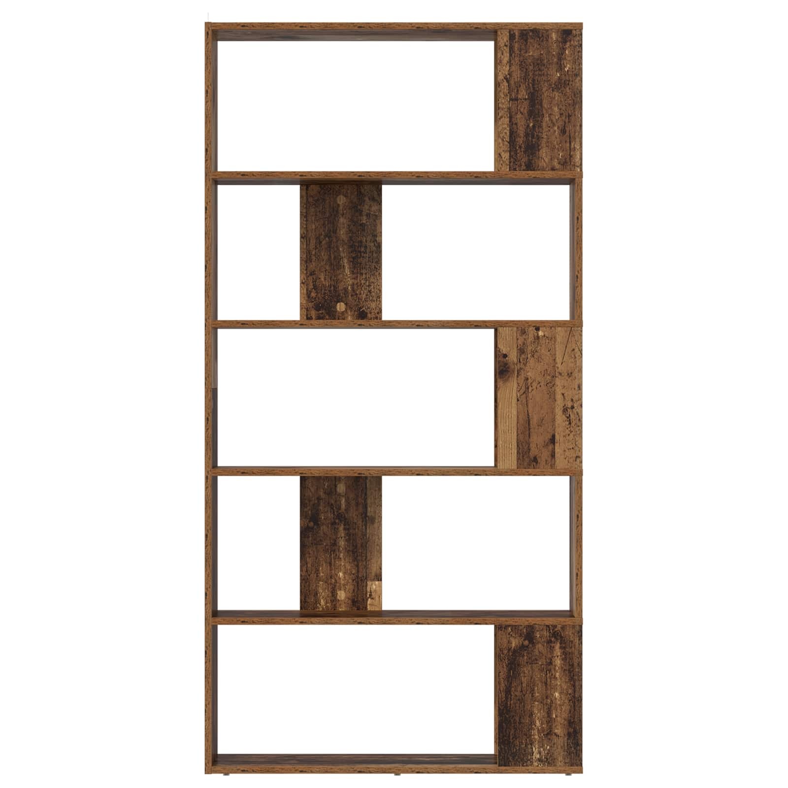 VidaXL Boekenkast Oudhout 80 x 24 x 159 cm Bewerkt hout