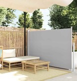 VidaXL Tuinscherm uittrekbaar 140x500 cm grijs