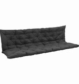 VidaXL Hangstoel Kussen Antraciet 200 x 49 x 6 cm Polyester