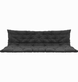 VidaXL Hangstoel Kussen Antraciet 200 x 49 x 6 cm Polyester