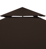 VidaXL Prieeldak 2-laags 310 g/m² 4x3 m bruin