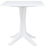 VidaXL Tuinstafel Wit 70 x 70 x 71.7 cm Kunststof