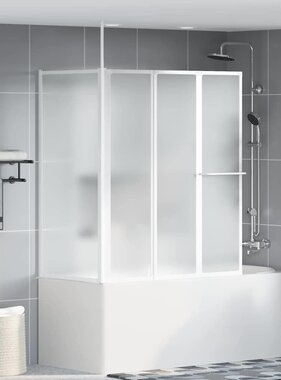 VidaXL Bad Scheidingswand Mat 120 x 70 x 137 cm Aluminium & PP Paneel