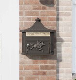 VidaXL Wandgemonteerde brievenbus met opslag Brons 40,5 x 15,5 x 44 cm