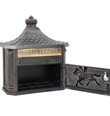 VidaXL Wandgemonteerde brievenbus met opslag Brons 40,5 x 15,5 x 44 cm