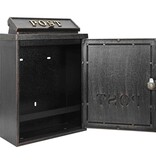 VidaXL Wandgemonteerde brievenbus met opslag Brons 29 x 13 x 41 cm