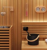 VidaXL Sauna Accessoire Set 5 pcs Zwart