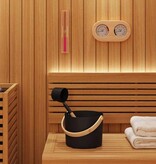 VidaXL Sauna Accessoire Set 4 pcs Zwart