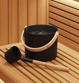 VidaXL Sauna Accessoire Set 2 pcs Zwart