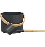 VidaXL Sauna Accessoire Set 2 pcs Zwart