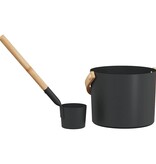 VidaXL Sauna Accessoire Set 2 pcs Zwart