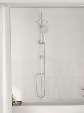 VidaXL Douche systeem Zilver 45 x 20 x 96 cm