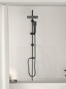 VidaXL Douche systeem Zwart 45 x 20 x 96 cm
