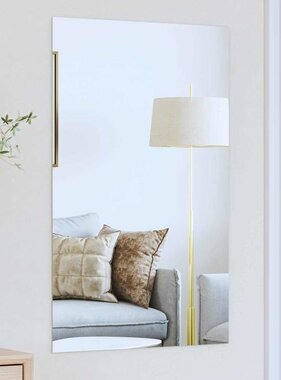 VidaXL Wandspiegel Rechthoekig 50 x 80 cm gehard glas