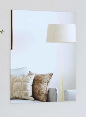 VidaXL Wandspiegel Rechthoekig 50 x 60 cm gehard glas