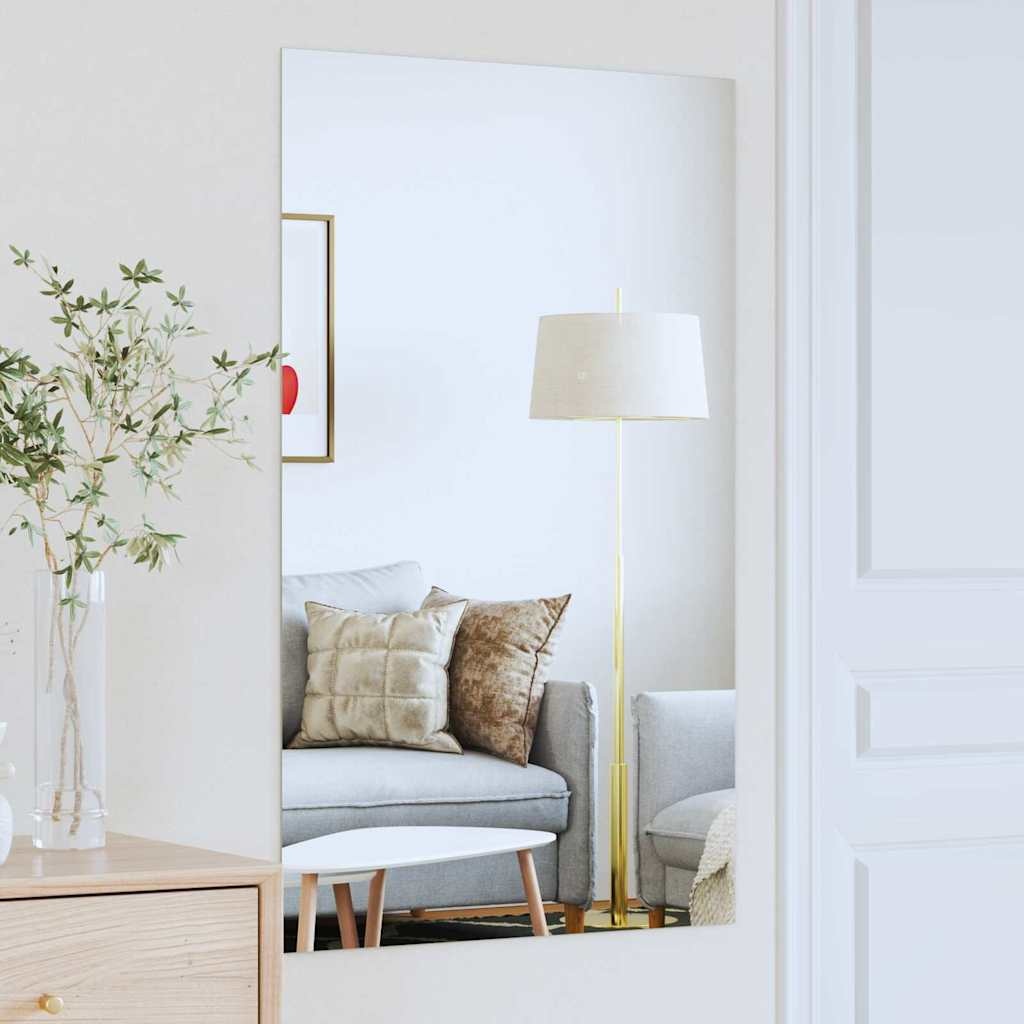 VidaXL Wandspiegel Rechthoekig 100 x 60 cm gehard glas