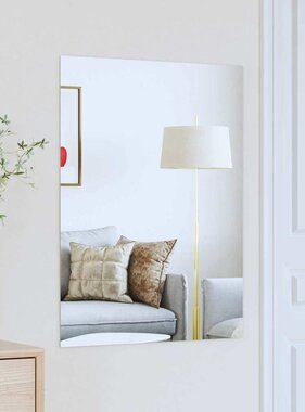 VidaXL Wandspiegel Rechthoekig 80 x 60 cm gehard glas