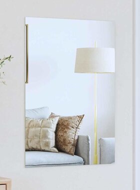 VidaXL Wandspiegel Rechthoekig 70 x 50 cm gehard glas