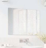 VidaXL Wandspiegel Rechthoekig 70 x 50 cm gehard glas