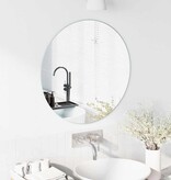 VidaXL Wandspiegel Rond Ø 60 cm gehard glas