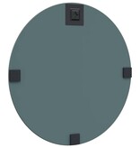 VidaXL Wandspiegel Rond Ø 40 cm gehard glas