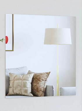 VidaXL Wandspiegel Vierkant 60 x 60 cm gehard glas