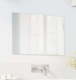 VidaXL Wandspiegel Rechthoekig 60 x 40 cm gehard glas